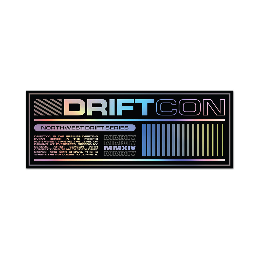 DriftCon NW Drift Series Holographic Sticker